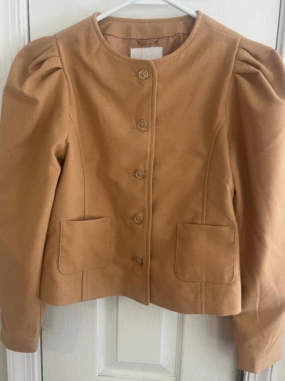Janie and Jack Girls Cardigan Jacket/Blaser Lining Gold Size 10-12 NWT